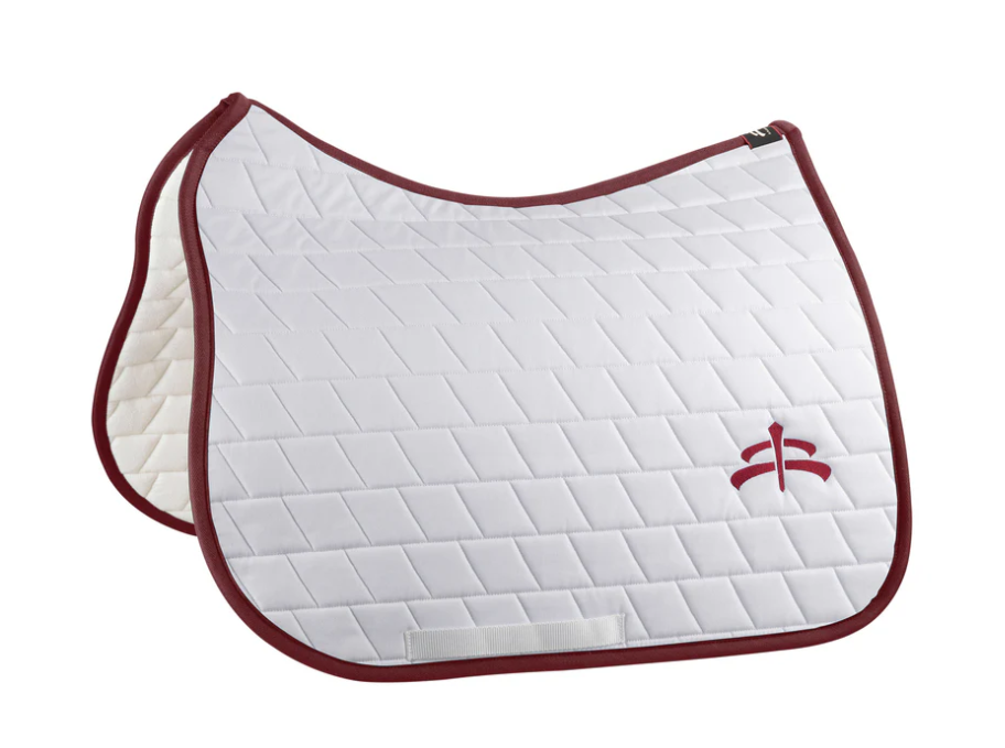 Makebe carded saddle pad with logo